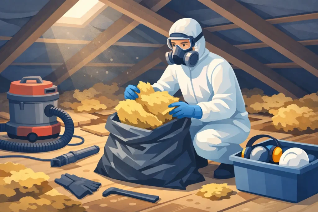 How to Remove Old Insulation Safely