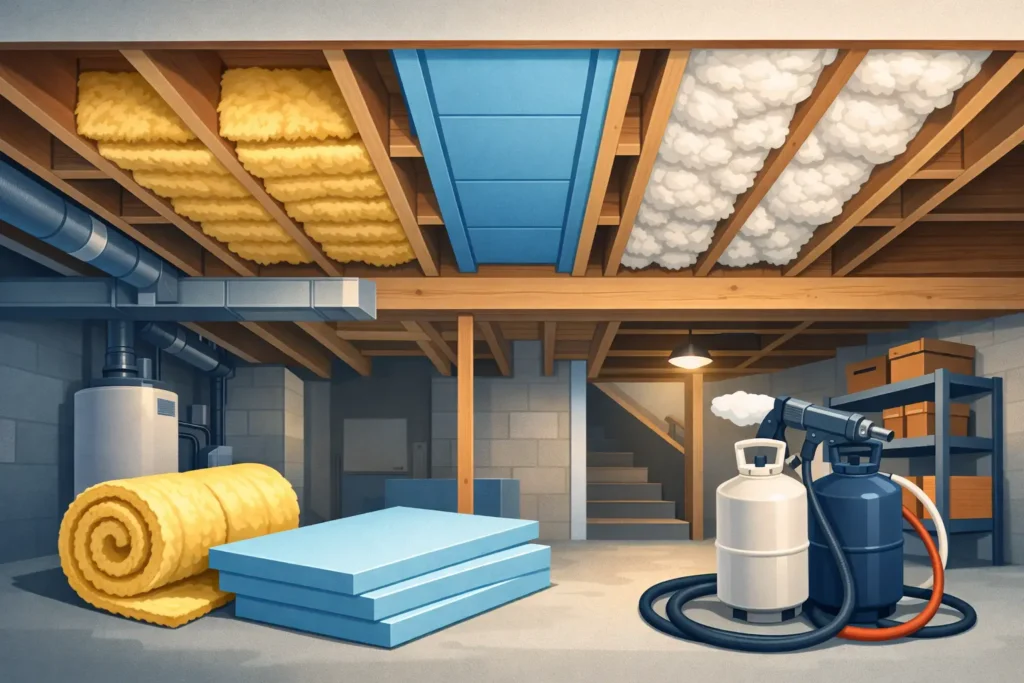 Best Insulation for Basement Ceiling