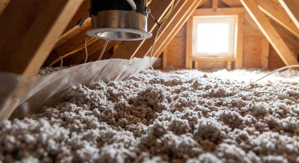 Attic insulation for homes with recessed lighting
