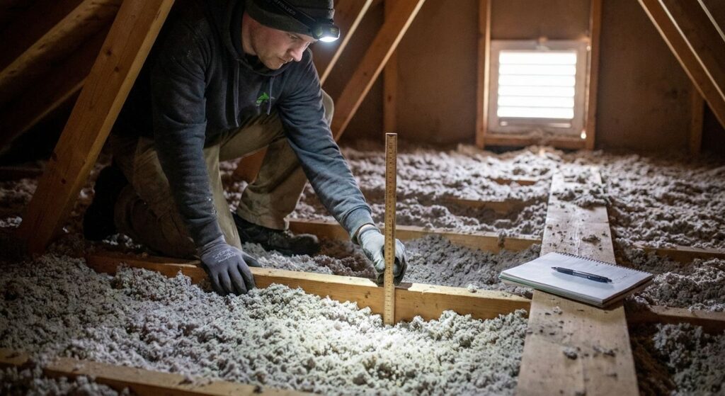 How to check attic insulation R-value yourself