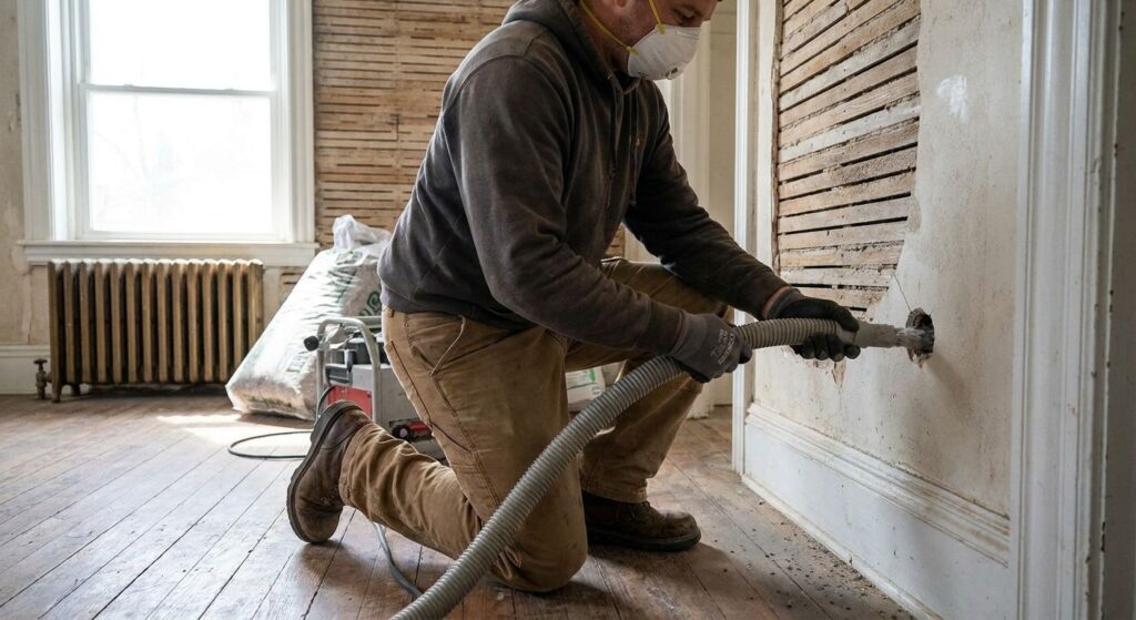 How to insulate an older home without removing plaster