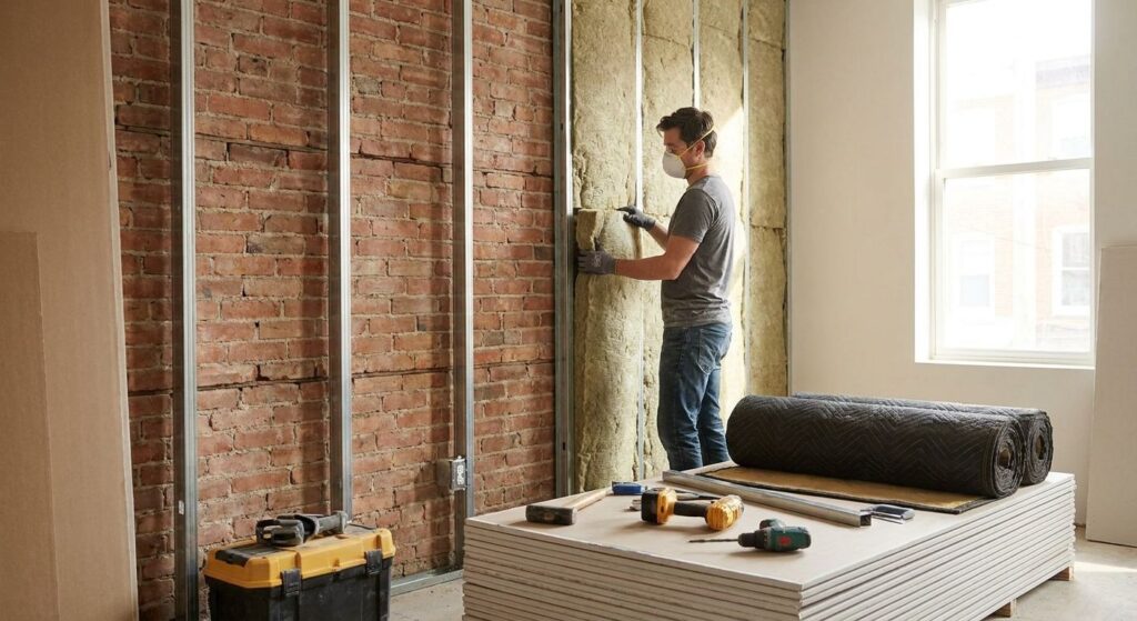 How to soundproof shared walls in a row house