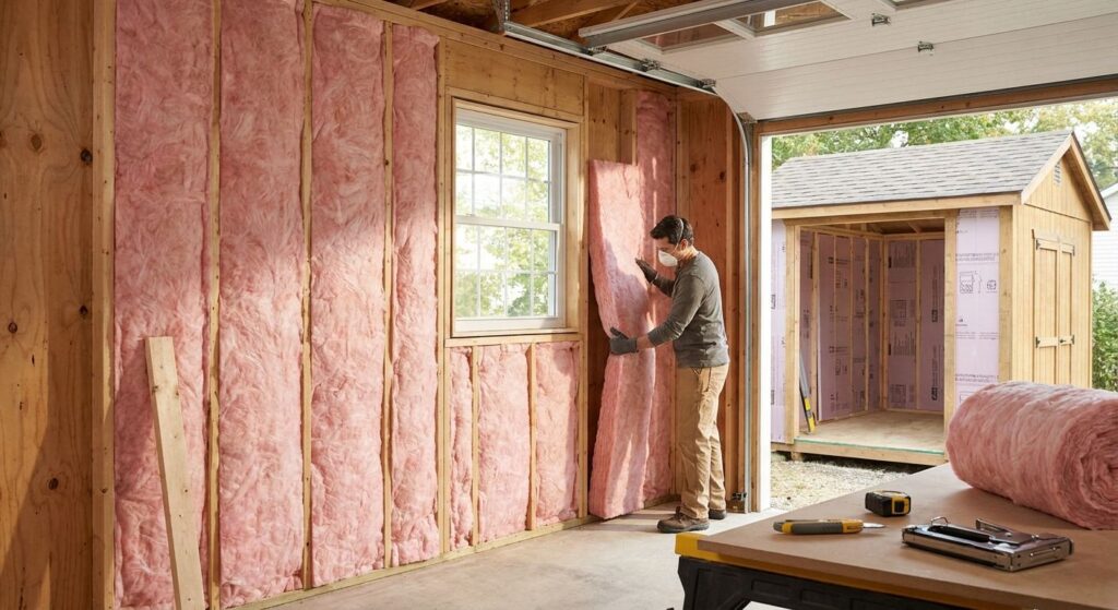 Insulation for detached garages and sheds