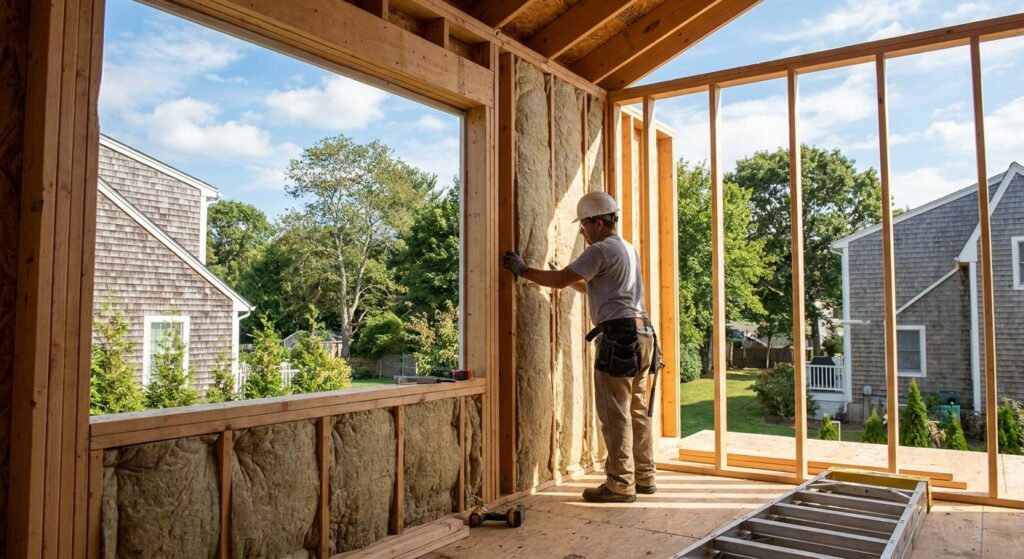Insulation for new home additions on Long Island