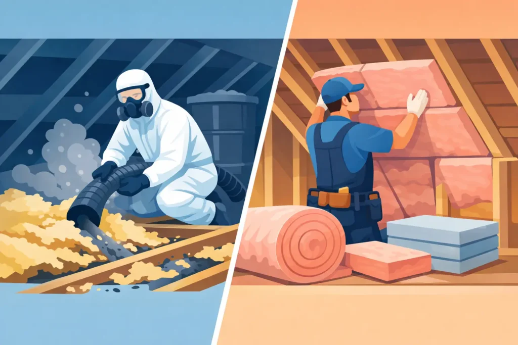 Insulation Removal Versus Replacement Explained