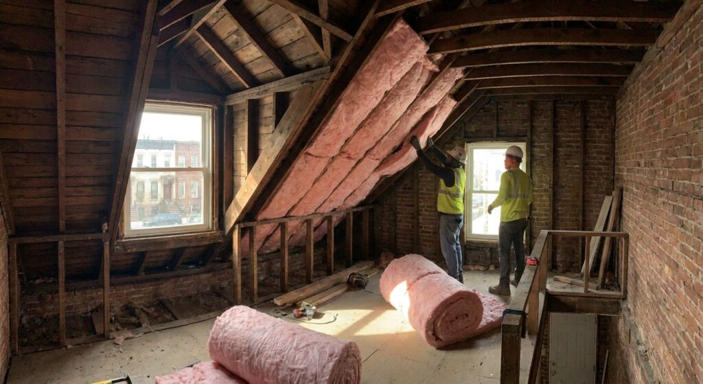 Attic insulation for Victorian homes in Brooklyn