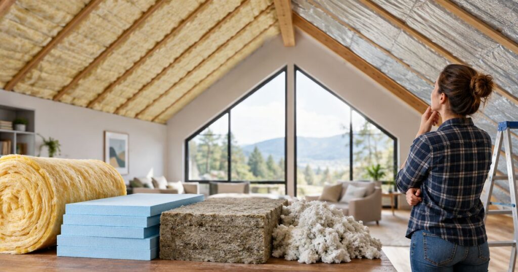 Best insulation options for cathedral and vaulted ceilings compared