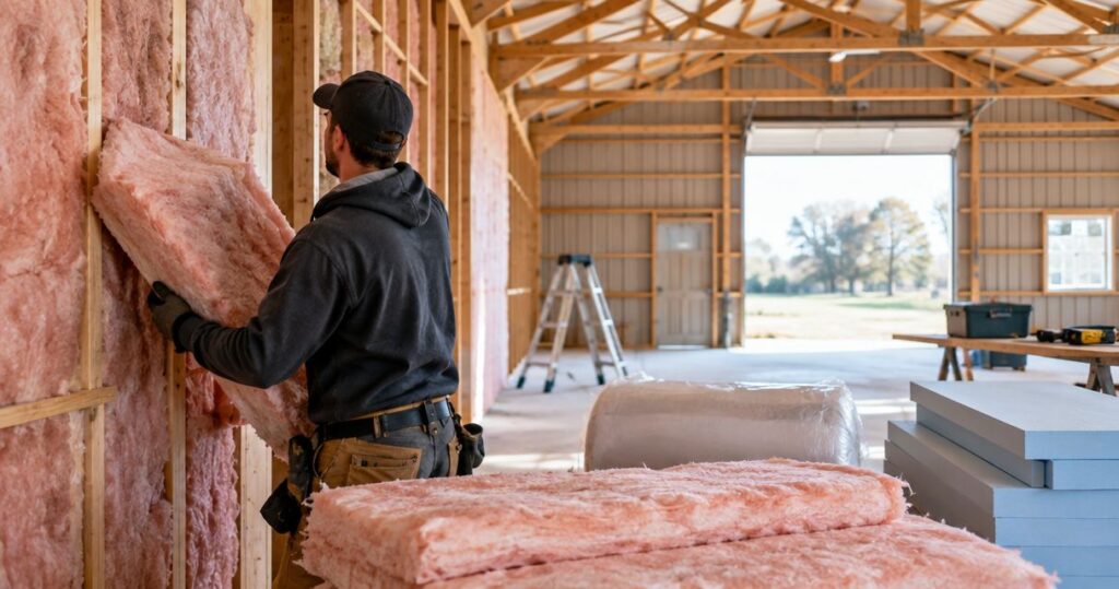 Best insulation options for pole barns and detached workshops