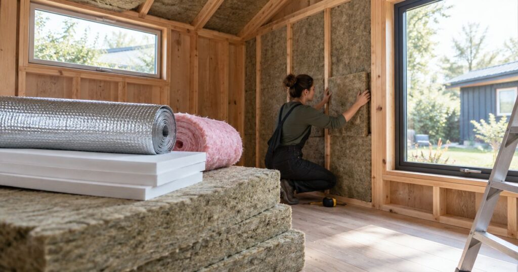 Best insulation options for tiny homes and backyard studios