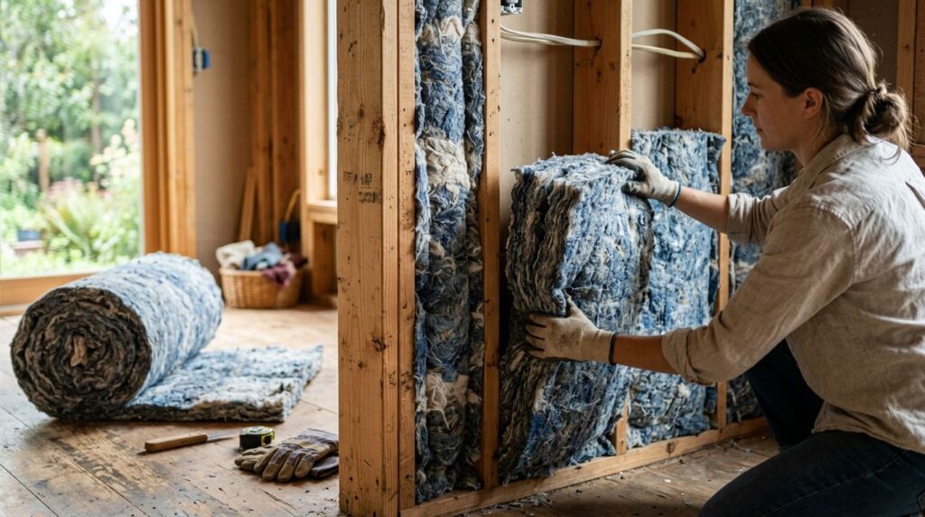 Denim and cotton insulation for eco-conscious homeowners
