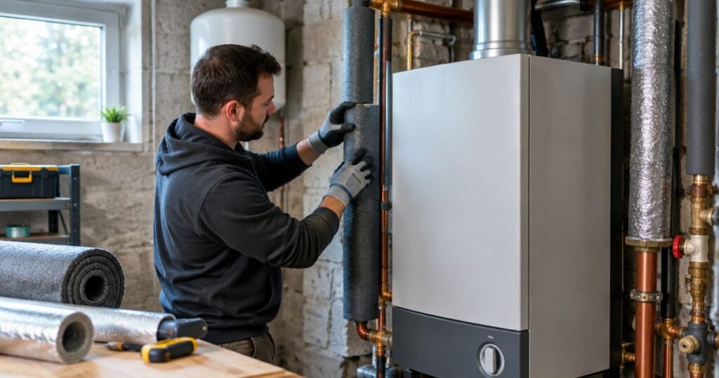 How to insulate a boiler room in an older home