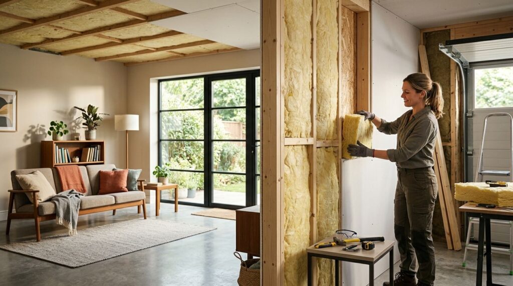 How to insulate a garage conversion into livable space