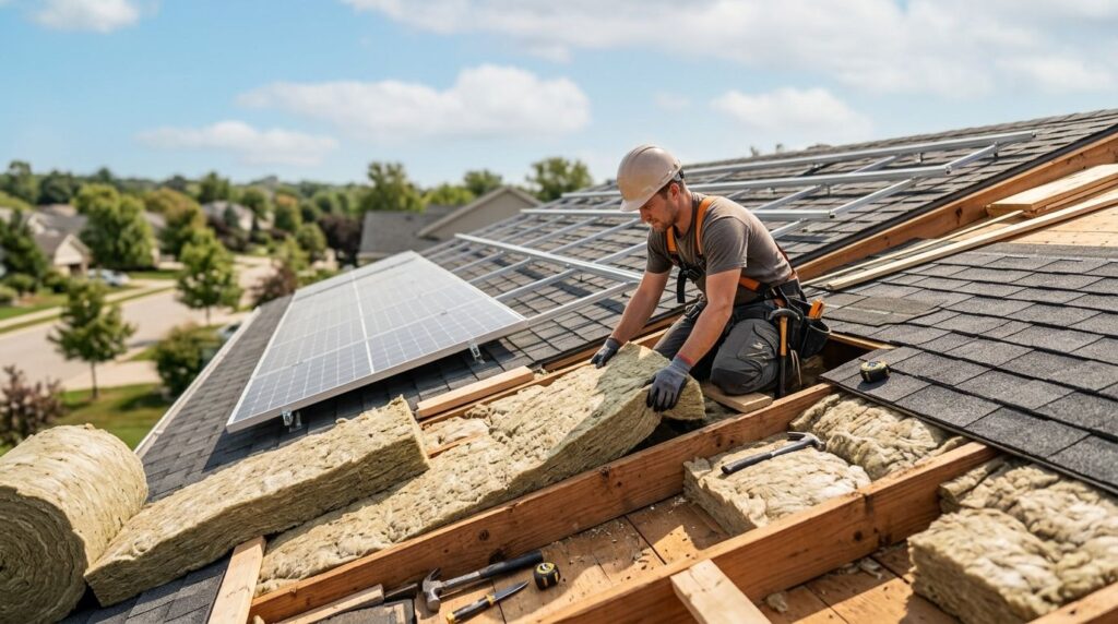 How to insulate a home before installing solar panels