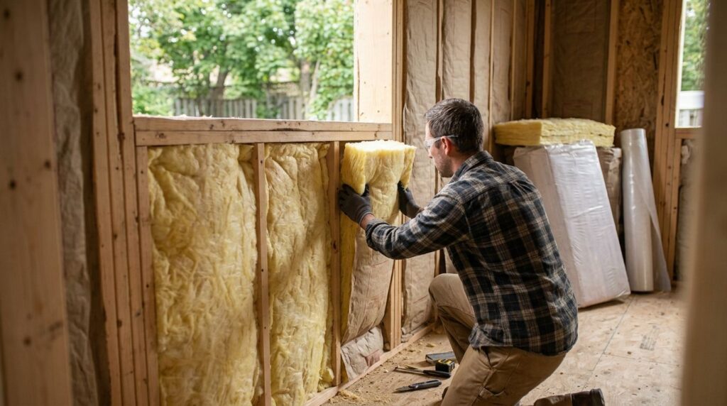 How to insulate a laundry room addition