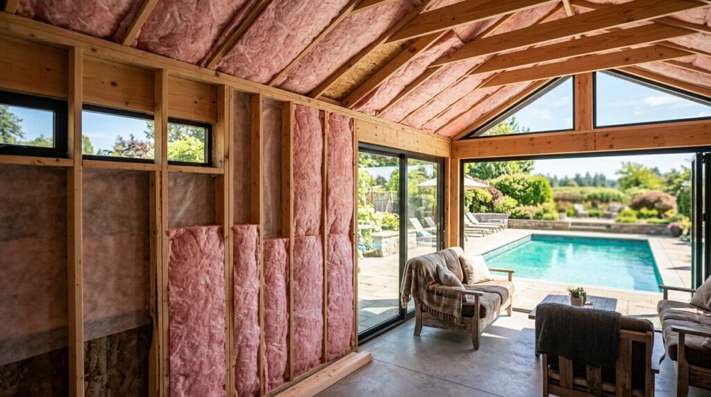 How to insulate a pool house for year-round use