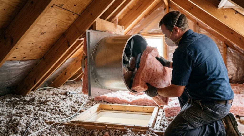 How to insulate an attic with a whole-house fan