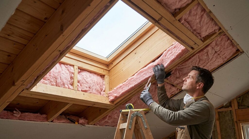 How to insulate around recessed skylights