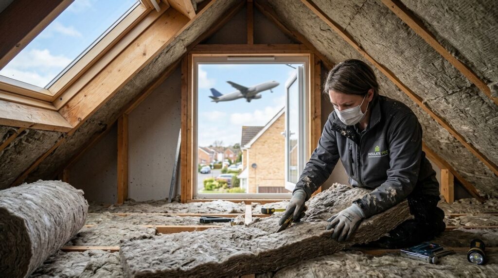 How to reduce airplane noise with home insulation