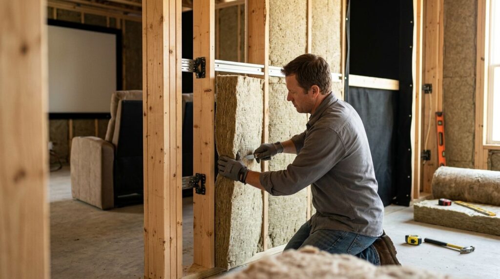 How to soundproof a home theater with insulation