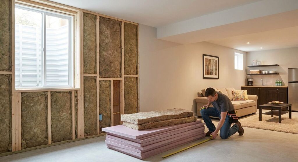Insulation for finished basements used as rental apartments