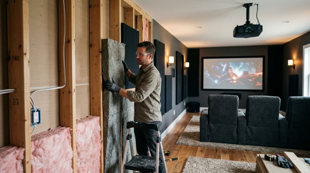 Insulation for home theaters and media rooms