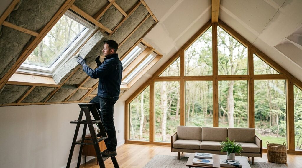 Insulation for homes with cathedral windows and skylights