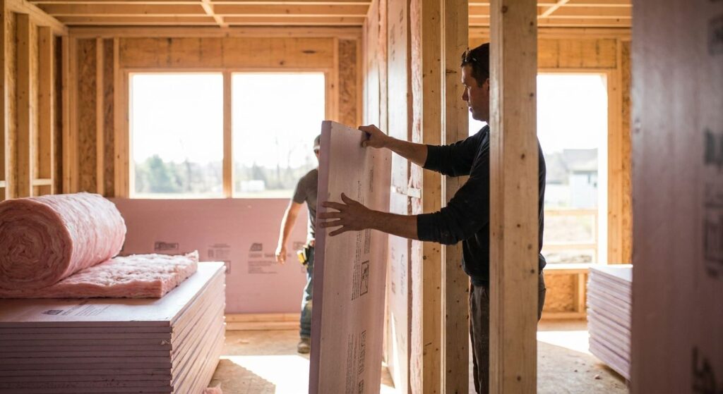 Insulation for pre-fabricated and modular homes