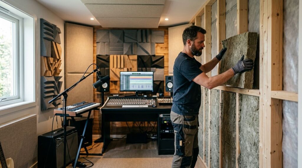 Insulation for recording studios and music rooms
