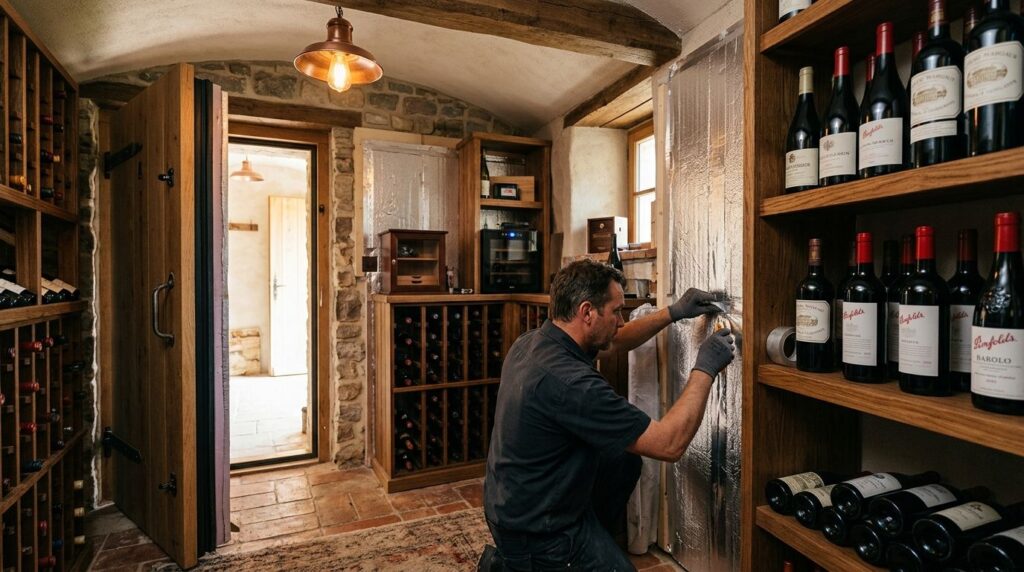 Insulation for wine cellars and cold storage rooms