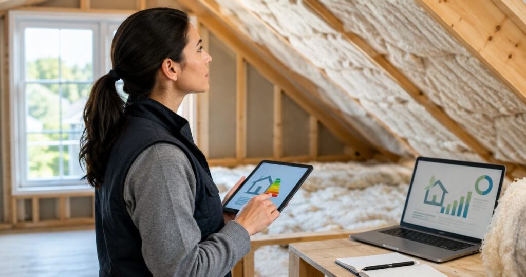 How to connect a home insulation upgrade to a HERS rating