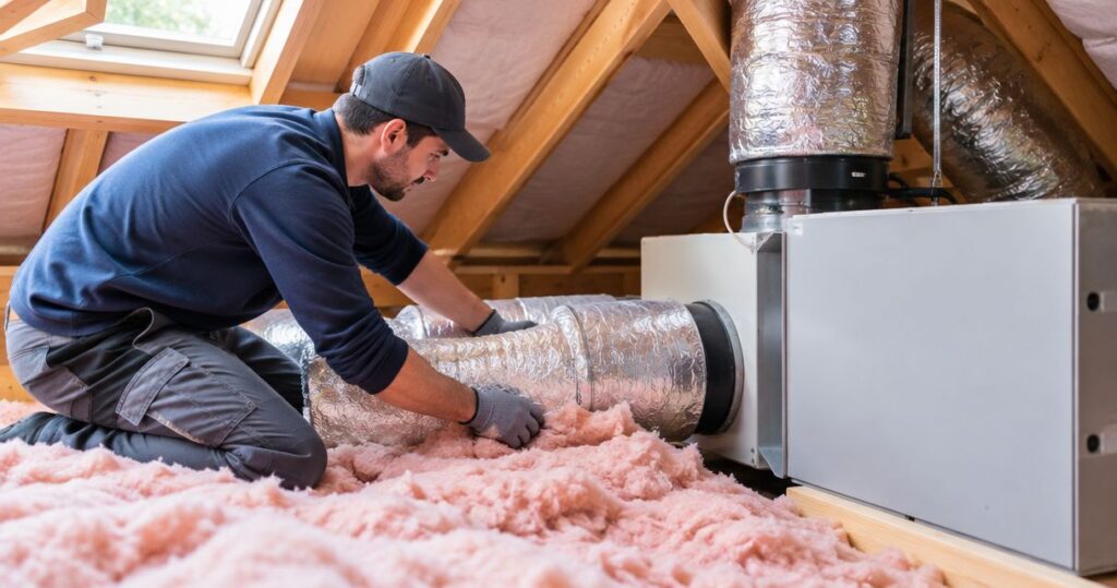 How to connect attic insulation to whole-house ventilation