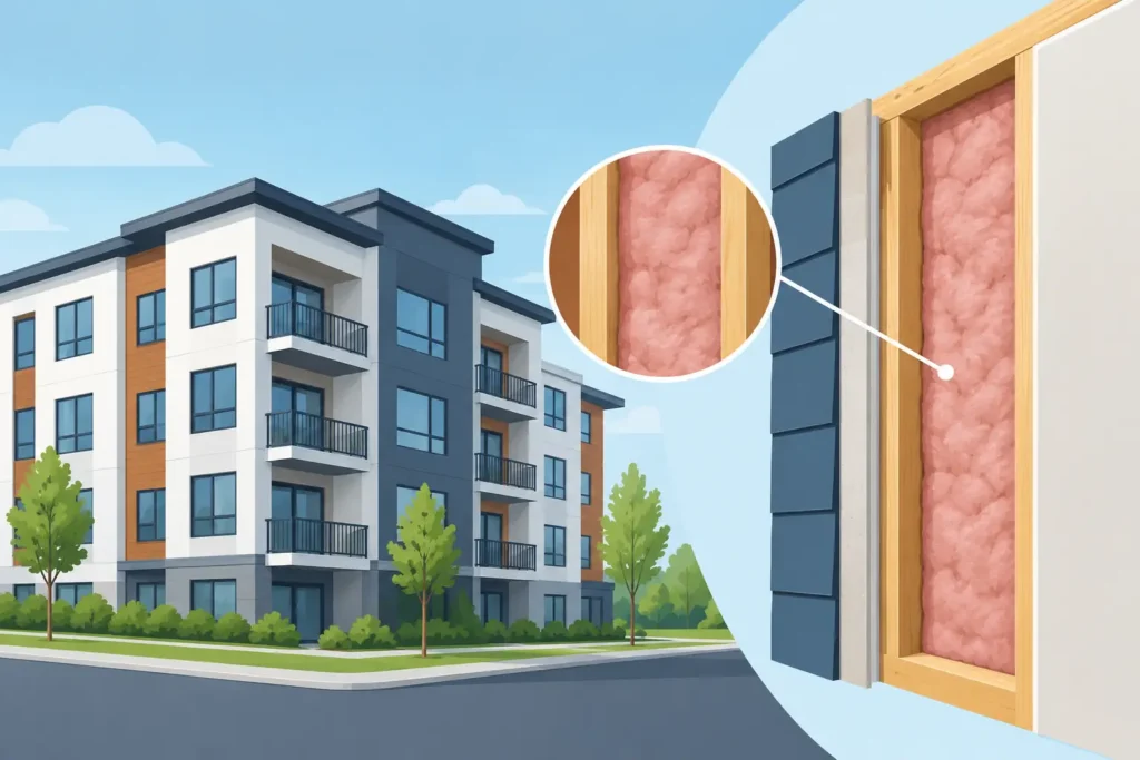 Multifamily Wall Insulation Example Explained
